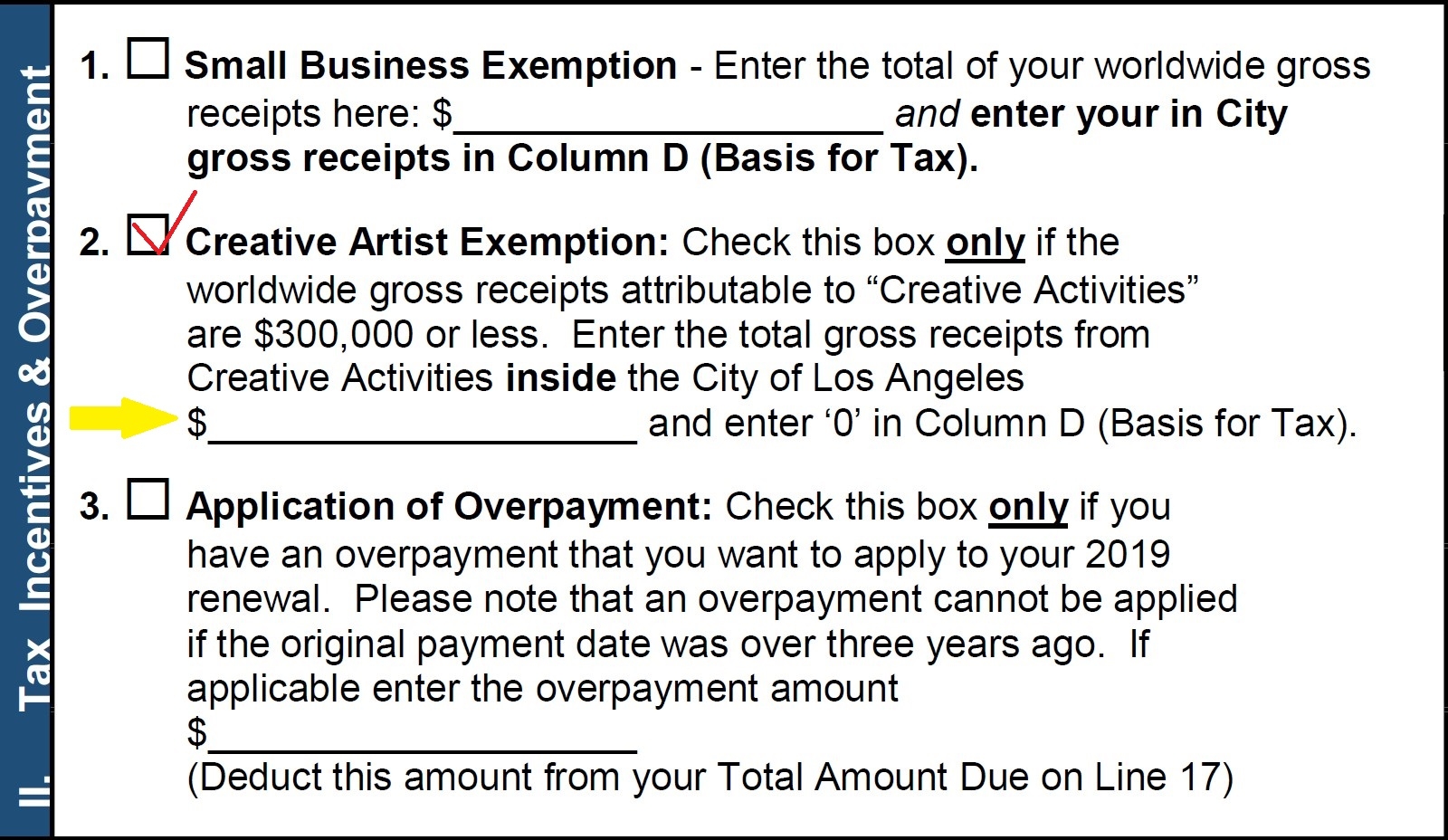 Business Tax Renewal Instructions Los Angeles Office of Finance