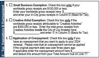 Tax Exemption and overpayment